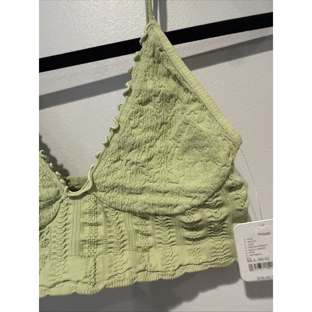 NWT Intimately Free People Green Heirloom Seamless Bralette Size M/L Boho Indie - Picture 5 of 10